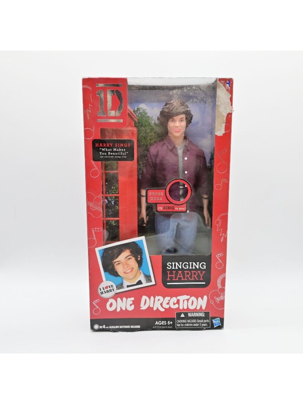 Harry Styles One Direction Singing Harry 12" Doll New In Damaged Box